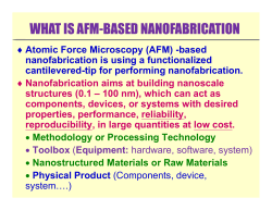 WHAT IS AFM-BASED NANOFABRICATION
