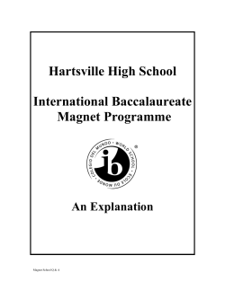 Hartsville High School International Baccalaureate Magnet Programme