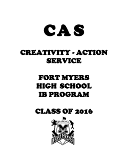 C A S CREATIVITY - ACTION SERVICE