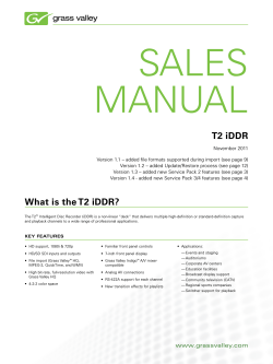 SaleS Manual T2 iDDR