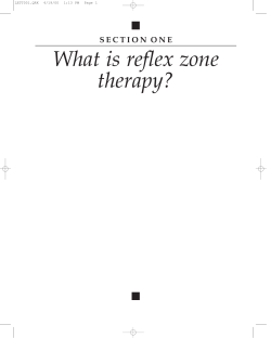 What is reflex zone therapy?