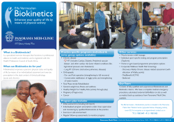 What is a Biokineticist? Practice specific programs (individual &amp; Other services