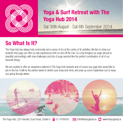 Yoga &amp; Surf Retreat with The Yoga Hub 2014