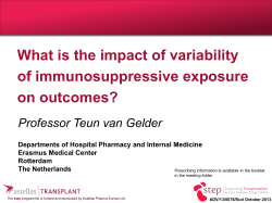 What is the impact of variability of immunosuppressive exposure on outcomes?