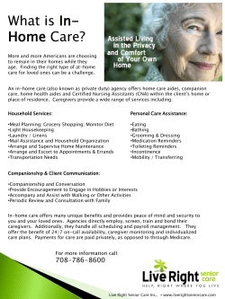 What is In- Home Care?