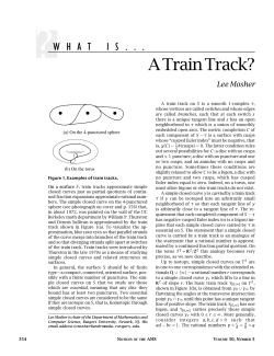 A Train Track? Lee Mosher