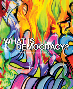 WHAT IS DEMOCRACY? By  Jeremy Shere