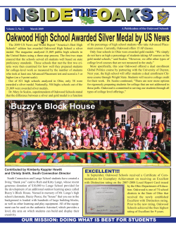 A Publication of the Oakwood Schools