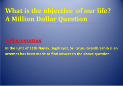 What is the objective  of our life? A Presentation