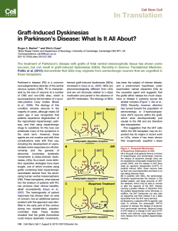 In Translation Graft-Induced Dyskinesias in Parkinson’s Disease: What Is It All About?