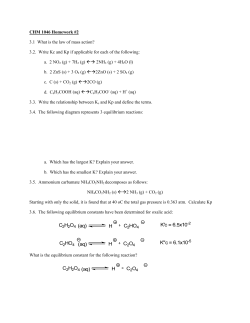 CHM 1046 Homework #2