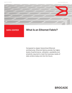 What Is an ethernet Fabric? Data Center