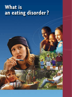 What is an eating disorder ?