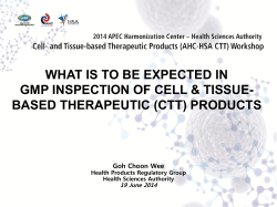 WHAT IS TO BE EXPECTED IN BASED THERAPEUTIC (CTT) PRODUCTS