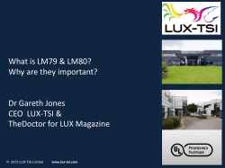 What is LM79 &amp; LM80? Why are they important? Dr Gareth Jones