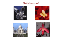 What is Symmetry ?