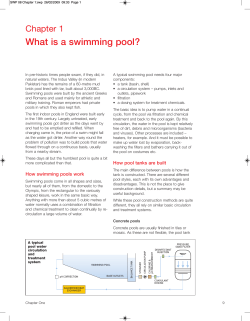 What is a swimming pool? Chapter 1