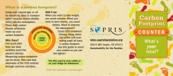 What is a carbon footprint? Add it up: