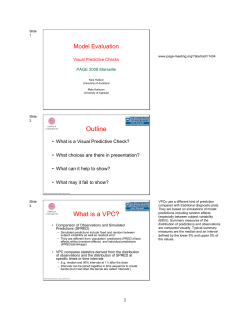 Outline Model Evaluation