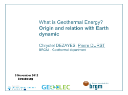 What is Geothermal Energy? Origin and relation with Earth dynamic