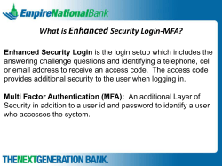 Enhanced What is Security Login-MFA?