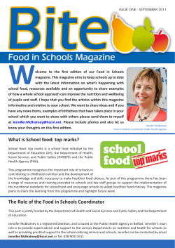 W Bite: Food in Schools magazine