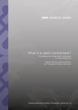 What is a useful central bank?