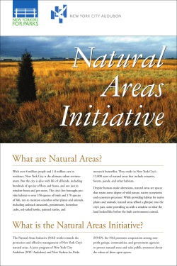Natural Areas Initiative What are Natural Areas?