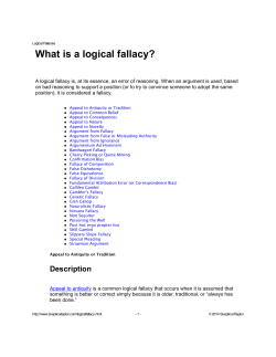 What is a logical fallacy?