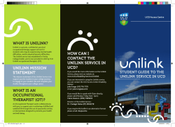 What is Unilink? UCD Access Centre