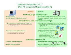 What is an industrial PC ?  Office PC compare to Magelis