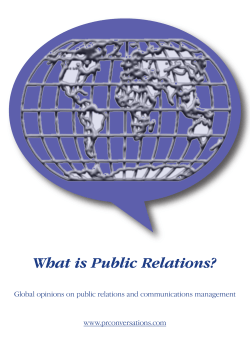 What is Public Relations? www.prconversations.com