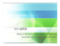 What is IVU Loto, how does it impact my