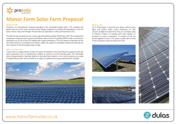 Manor Farm Solar Farm Proposal