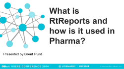 What is RtReports and how is it used in Pharma?