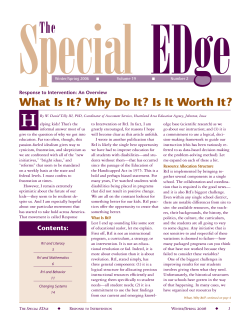 Special EDge The What Is It? Why Do It? Is It Worth It?