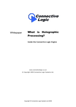What is Holographic Processing? Whitepaper