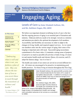 Levels of Care  by Sister Elizabeth Sullivan, SSJ,