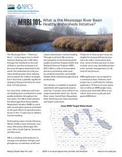 MRBI 101: What is the Mississippi River Basin Healthy Watersheds Initiative?