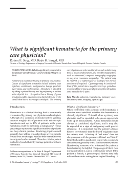 What is significant hematuria for the primary care physician?