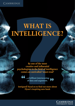 What is intelligence?