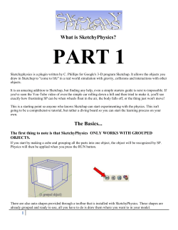 PART 1 What is SketchyPhysics?