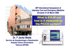 What is EVLW and how is it measured by the PiCCO system?