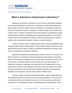 Experience Compression Laboratory ?