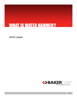 ? WHAT IS WATER HAMMER white paper WHAT