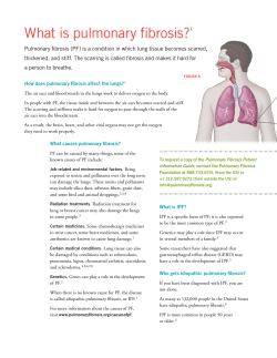 What is pulmonary fibrosis?