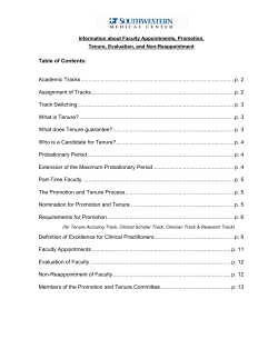 Academic Tracks .................................................................................................... p. 2 Table of Contents: