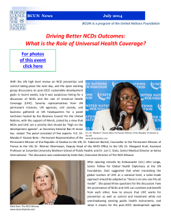 Driving Better NCDs Outcomes: For photos of this event