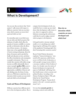 1 What Is Development?