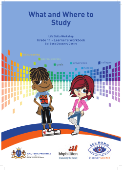 What is happening to Me? What and Where to Study